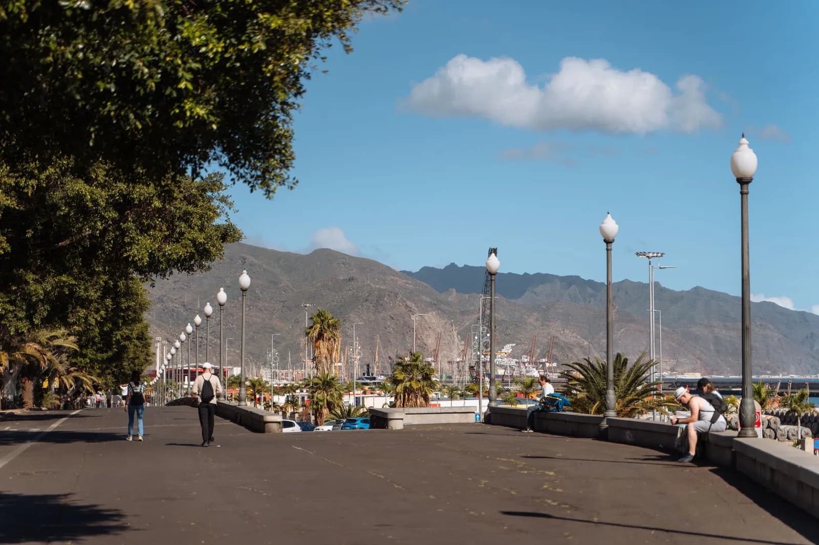 La promenade du bord de mer de Santa Cruz de Tenerife