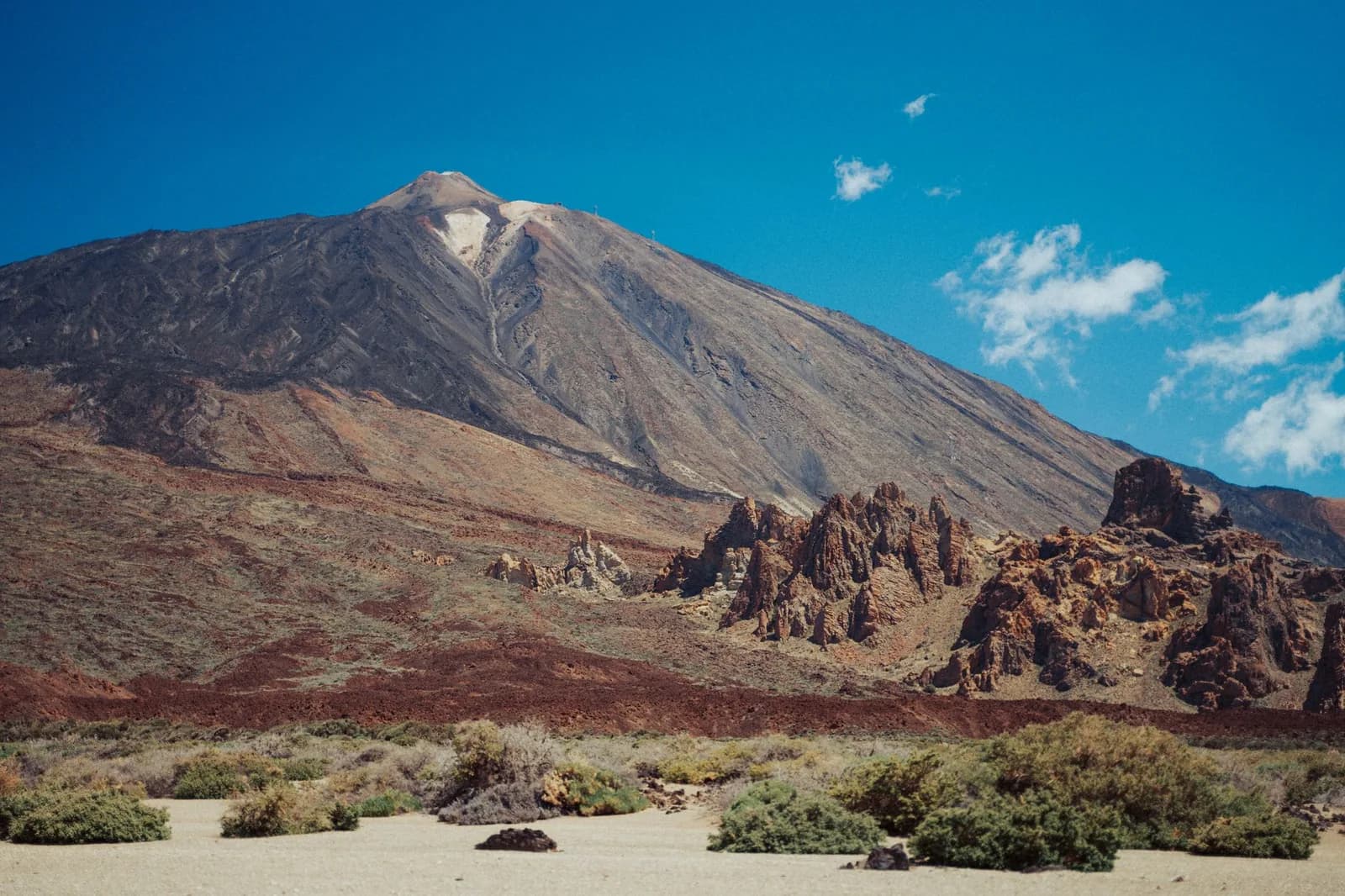 Le Teide et les Roques de García vus de la plaine de Las Cañadas, Tenerife