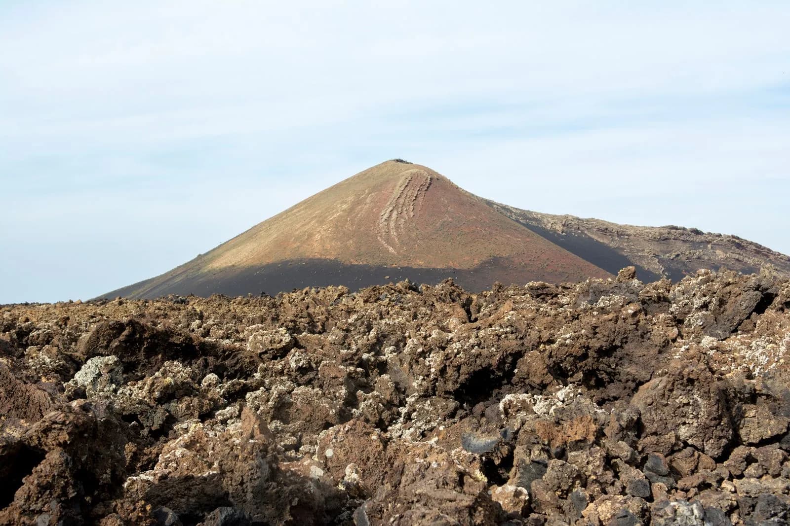 Volcan et champ de lave du parc de Timanfaya, Lanzarote
